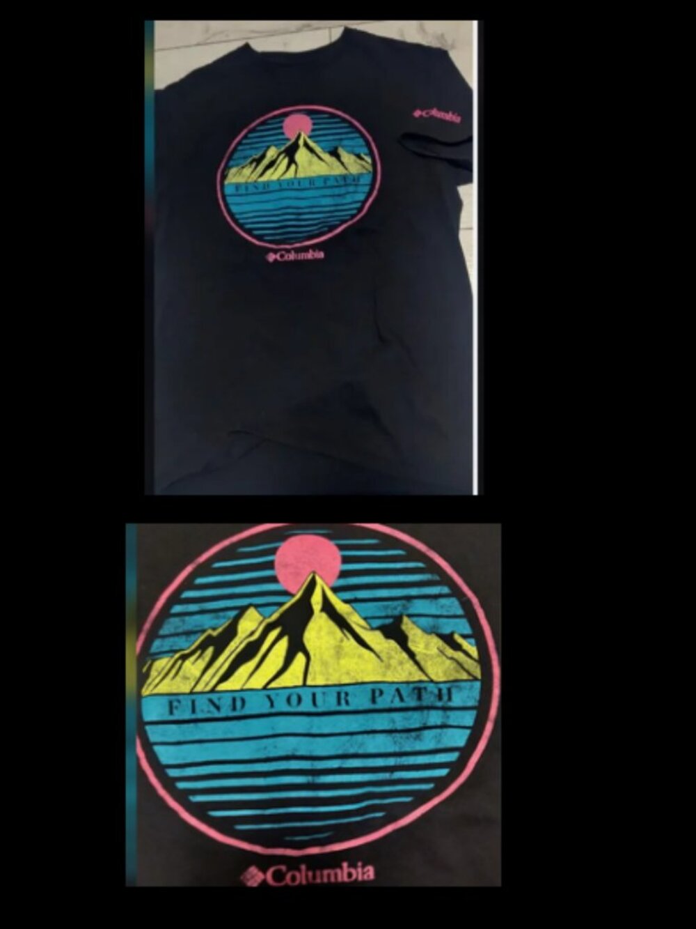 COLUMBIA Find Your Path ss T Shirt Mens Size M